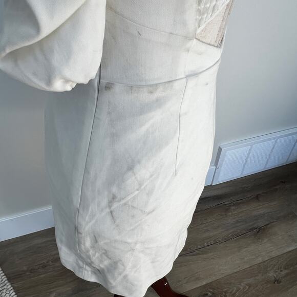 FRENCH CONNECTION Women's Whisper Cutout Dress Size 0 In Summer White - Picture 5 of 12